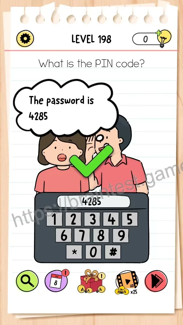 Brain Test Level 198 - Step 2