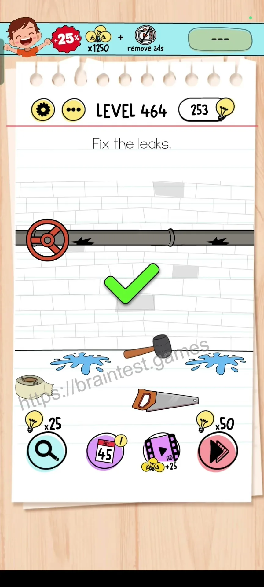 Brain Test Level 464 - Step 2
