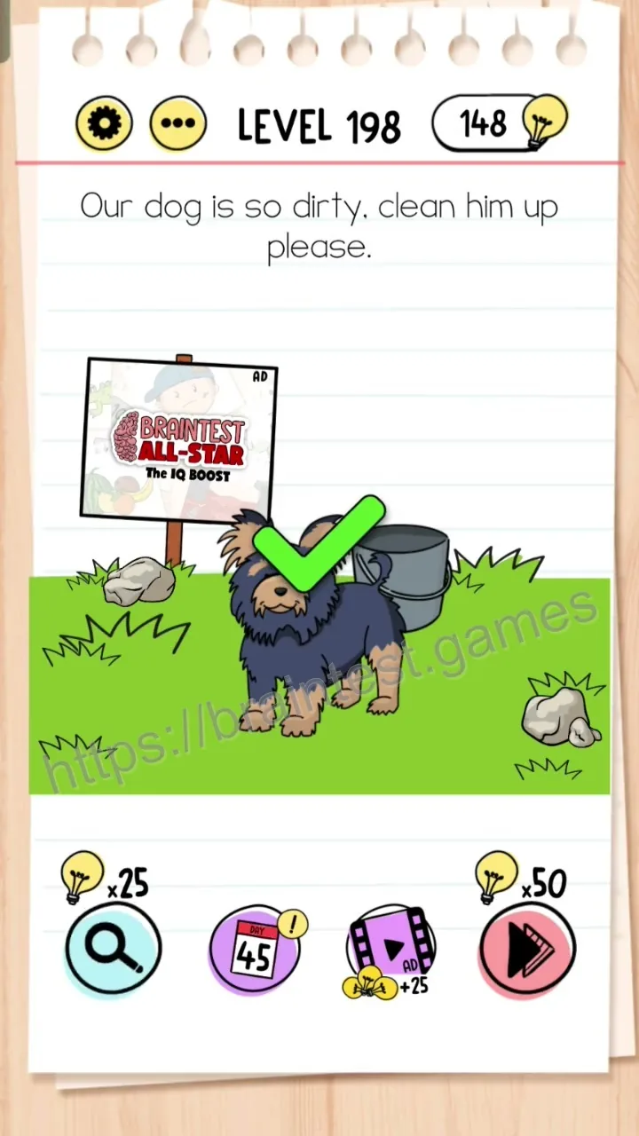 Brain Test Level 198 - Step 2