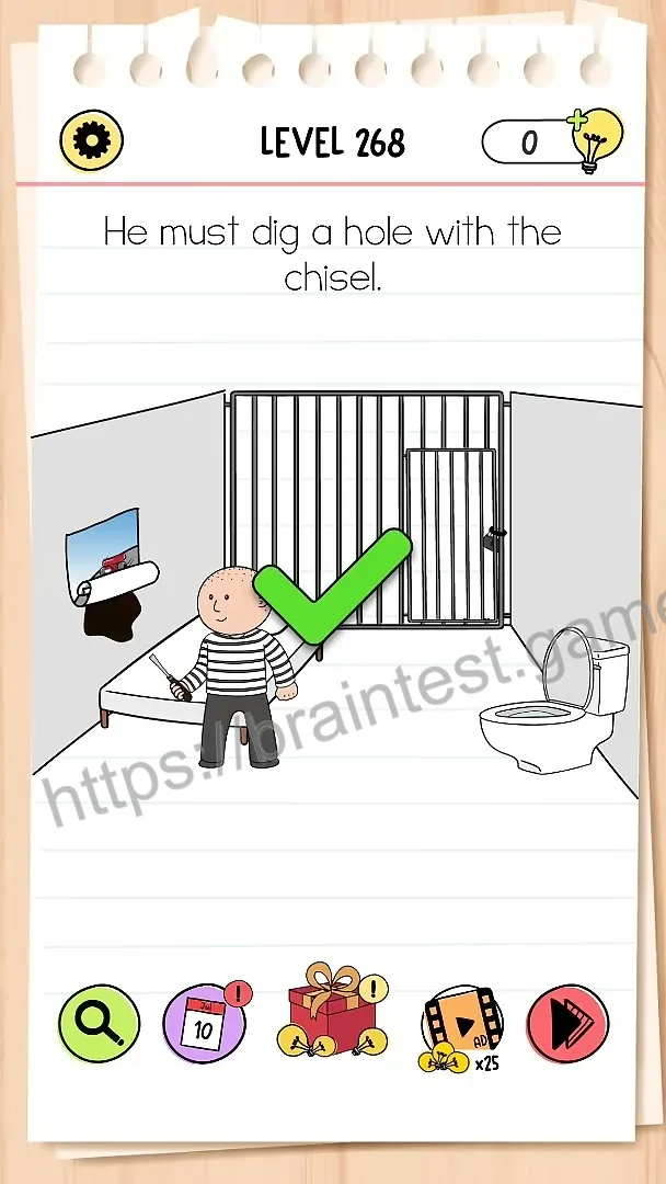 Brain Test Level 268 - Step 2