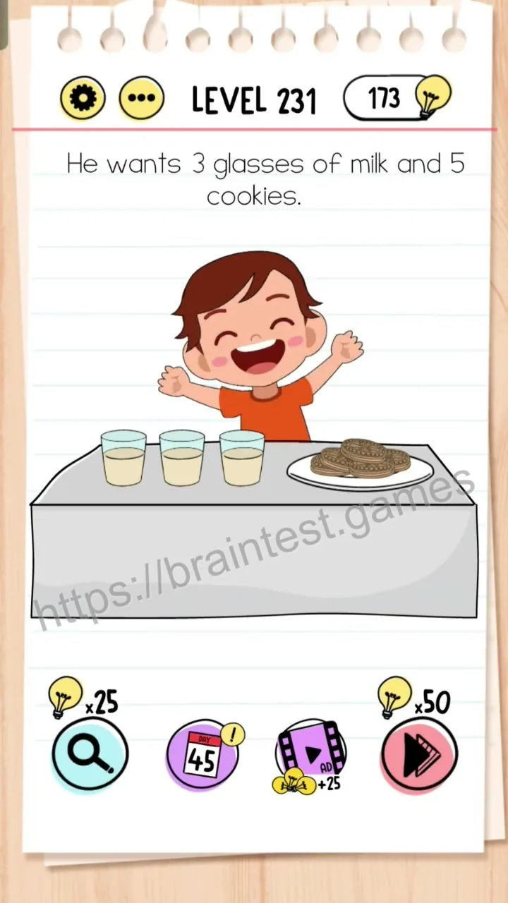 Brain Test Level 231 - Step 1
