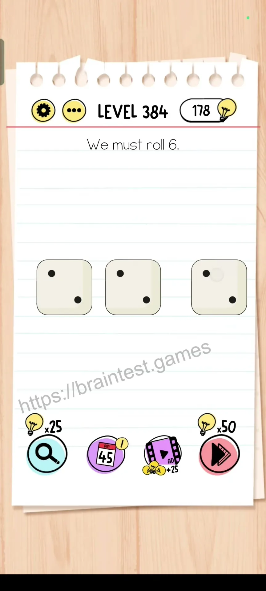 Brain Test Level 384 - Step 1