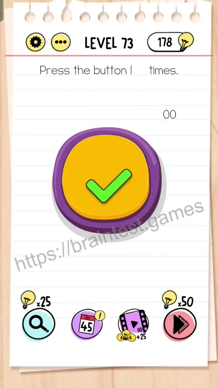 Brain Test Level 73 - Step 2