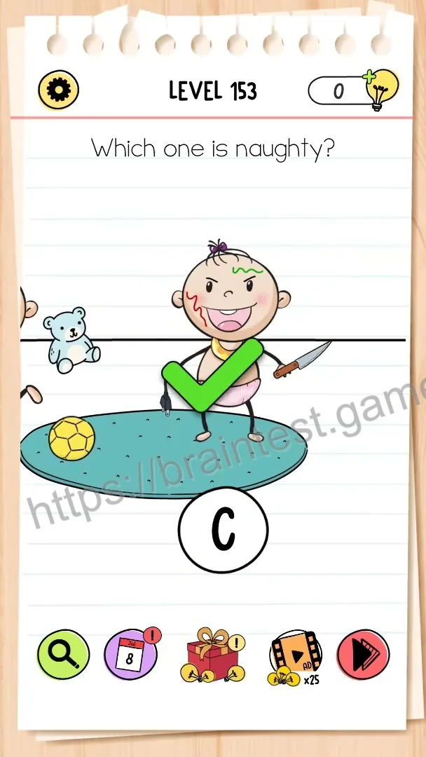 Brain Test Level 153 - Step 2