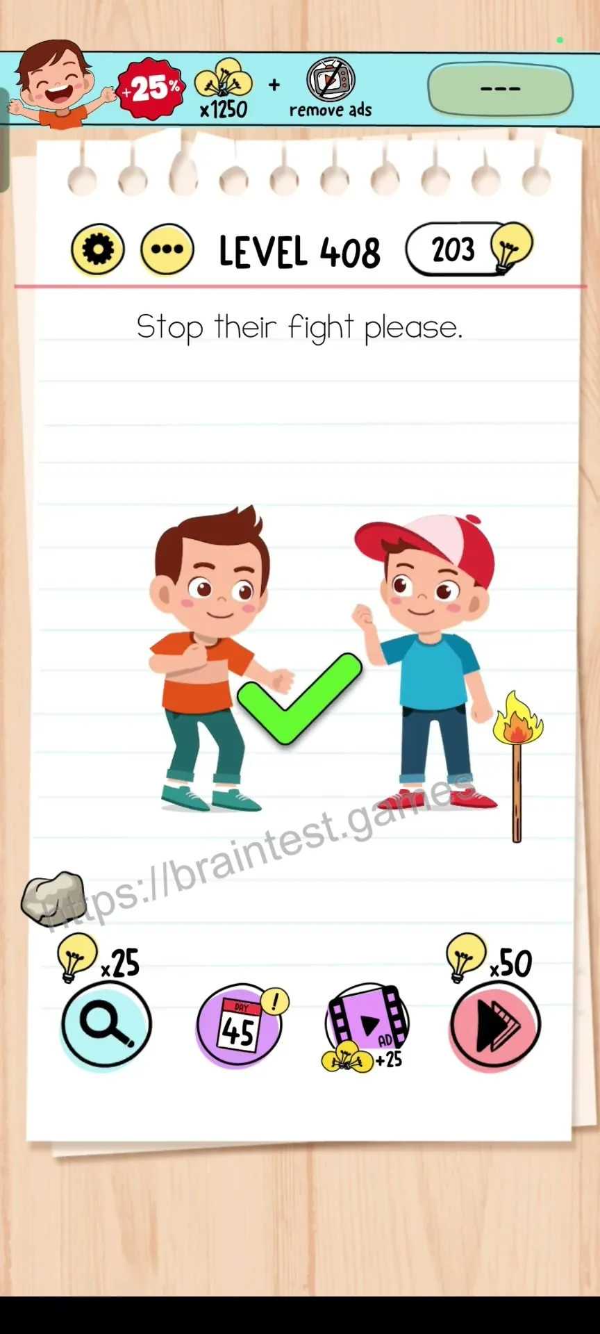 Brain Test Level 408 - Step 2