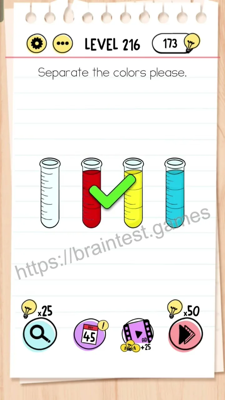 Brain Test Level 216 - Step 2