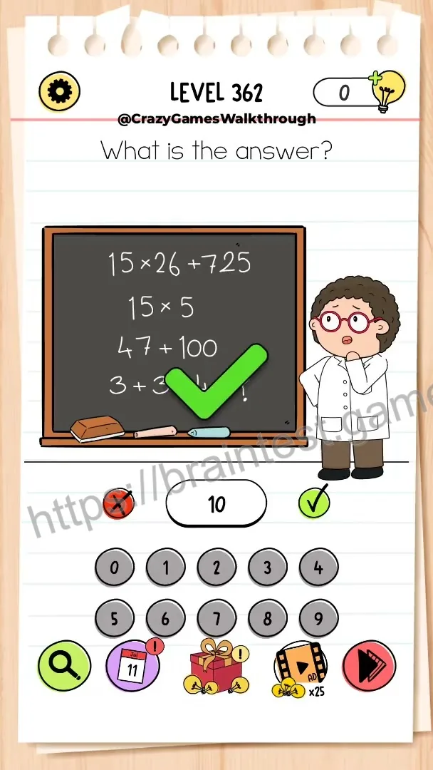 Brain Test Level 362 - Step 2