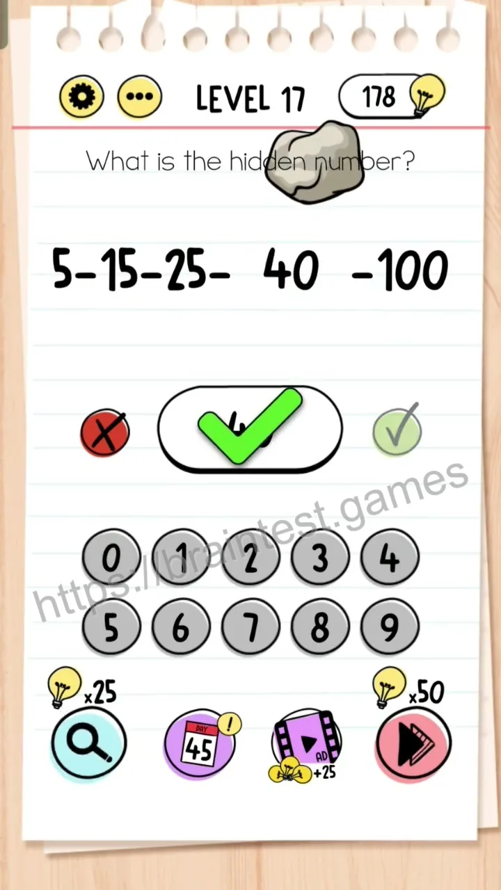 Brain Test Level 17 - Step 2