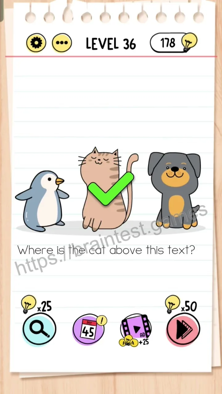Brain Test Level 36 - Step 2