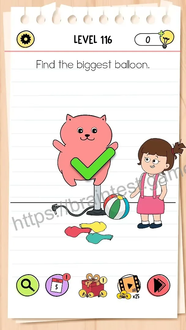 Brain Test Level 116 - Step 2