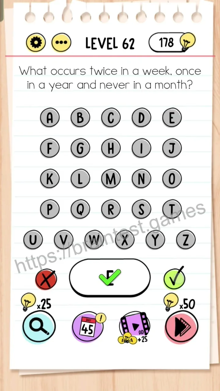 Brain Test Level 62 - Step 1