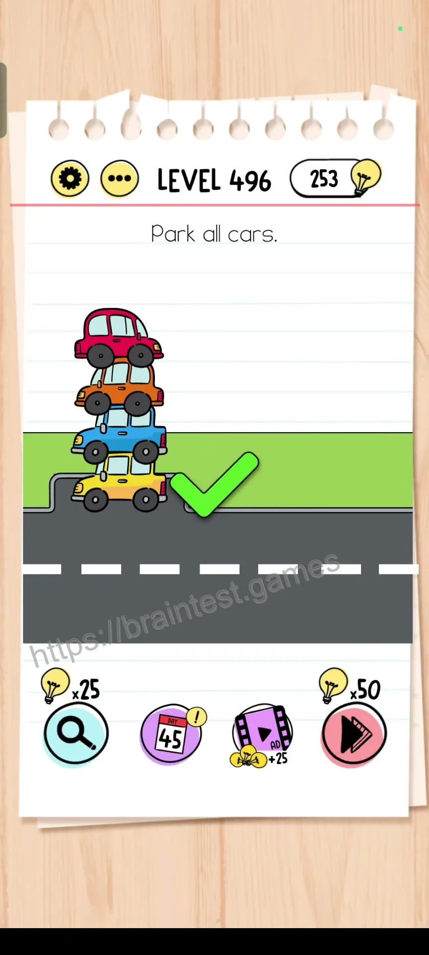Brain Test Level 496 - Step 2