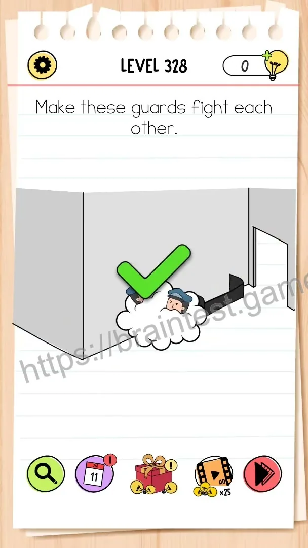 Brain Test Level 328 - Step 2