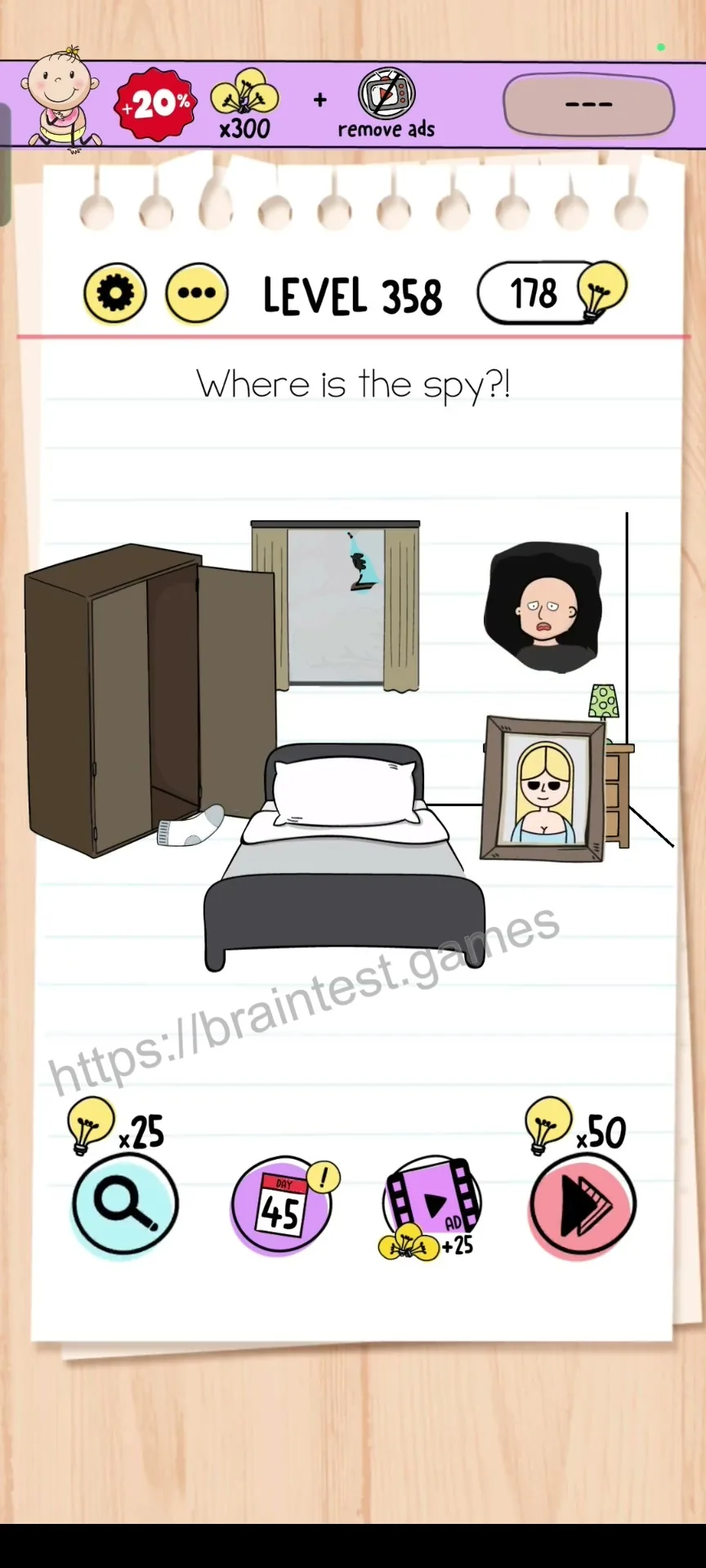 Brain Test Level 358 - Step 1