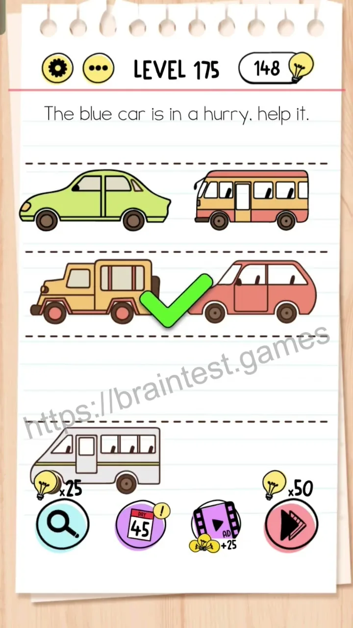 Brain Test Level 175 - Step 2