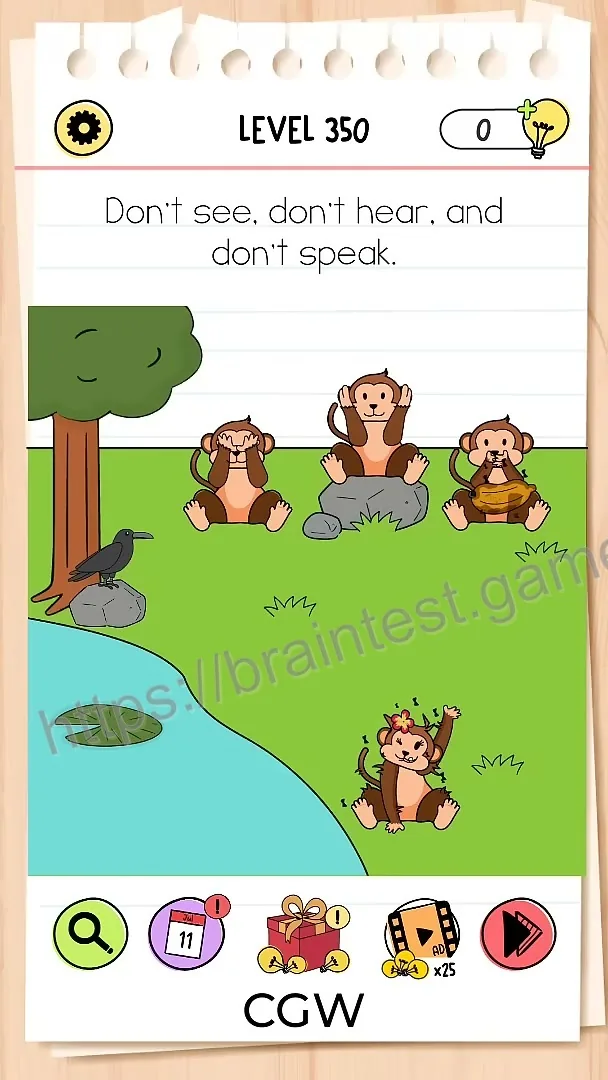 Brain Test Level 350 - Step 1