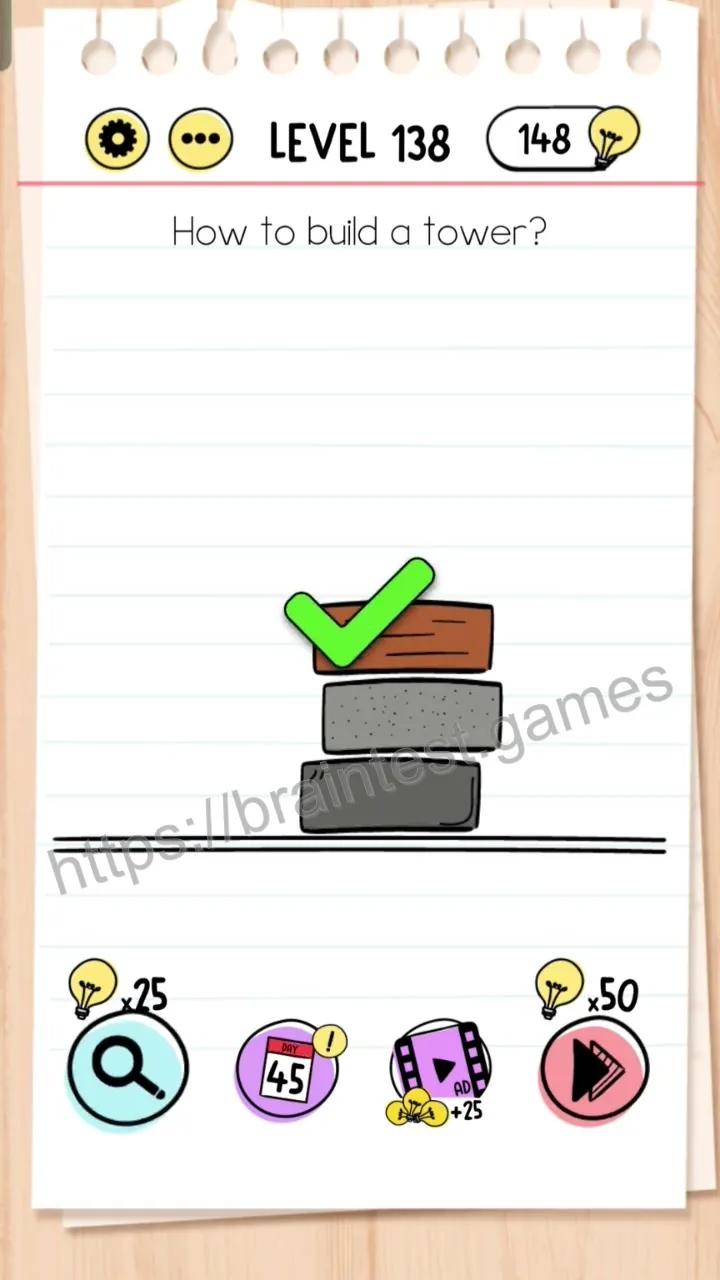 Brain Test Level 138 - Step 2