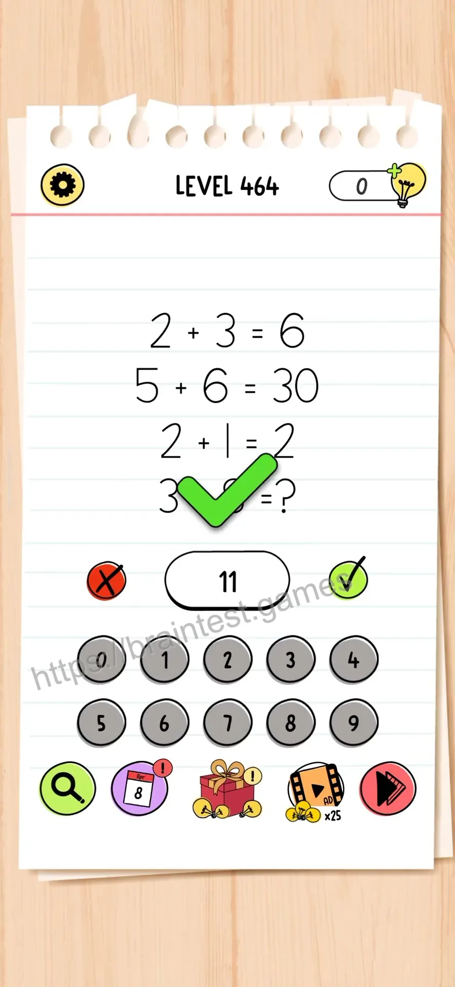 Brain Test Level 464