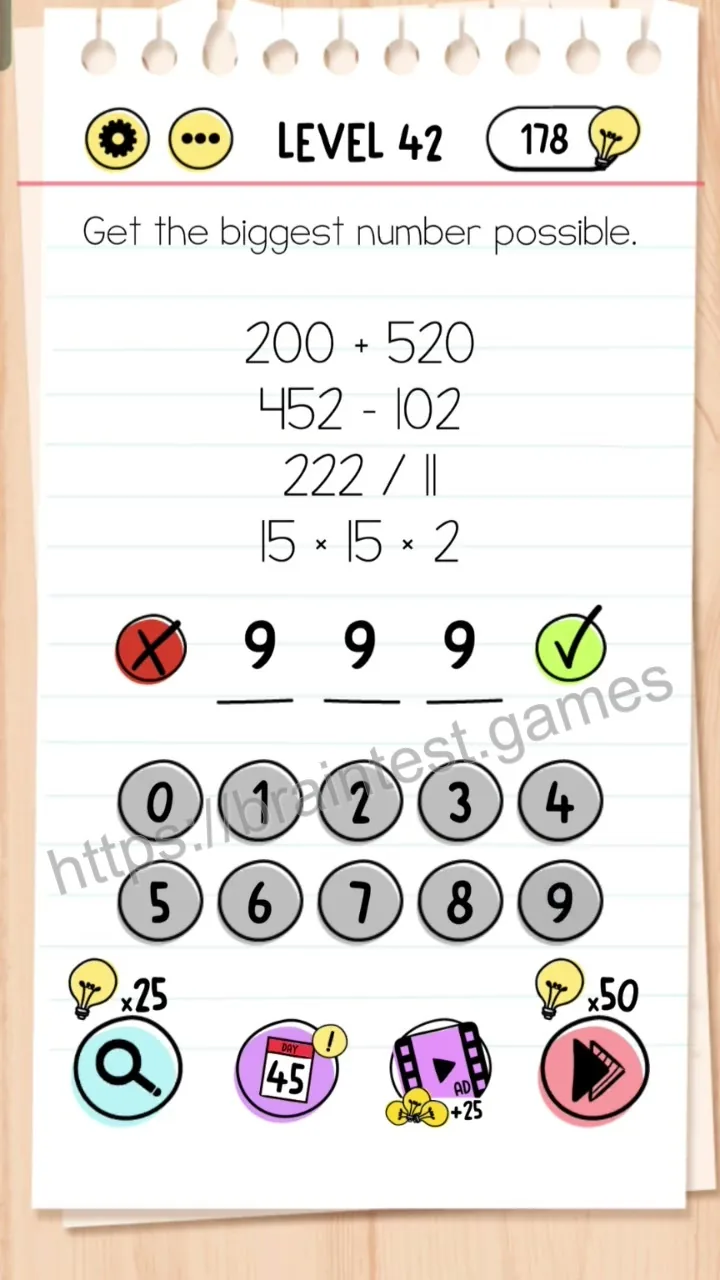 Brain Test Level 42 - Step 1