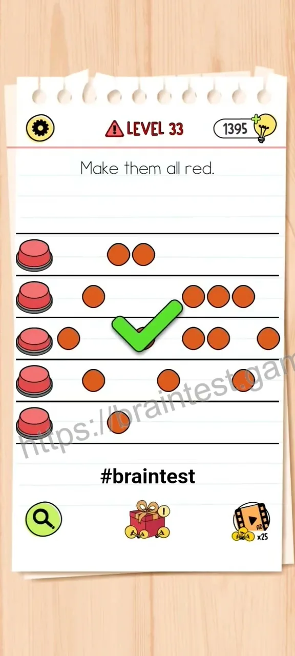 Brain Test Level 33 - Step 2