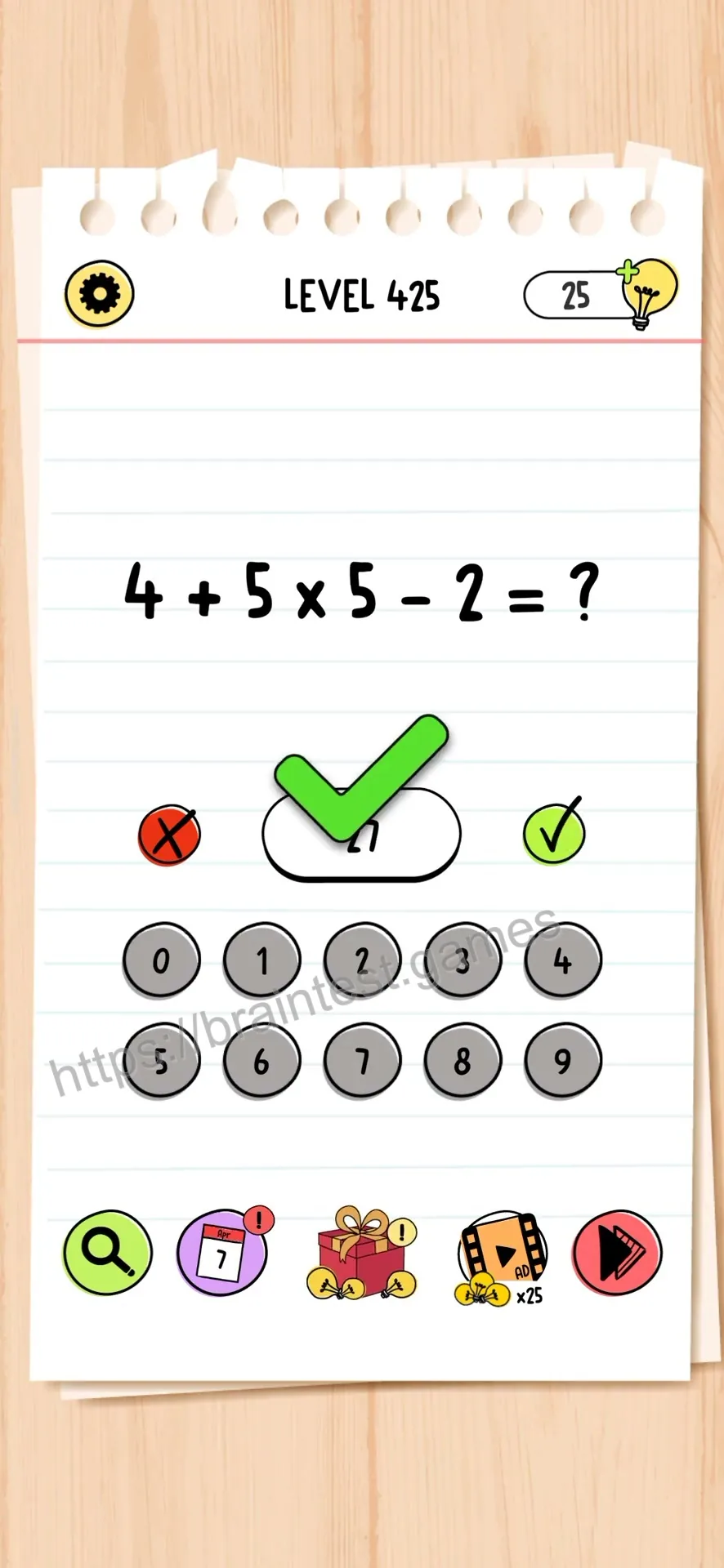 Brain Test Level 425 - Step 2