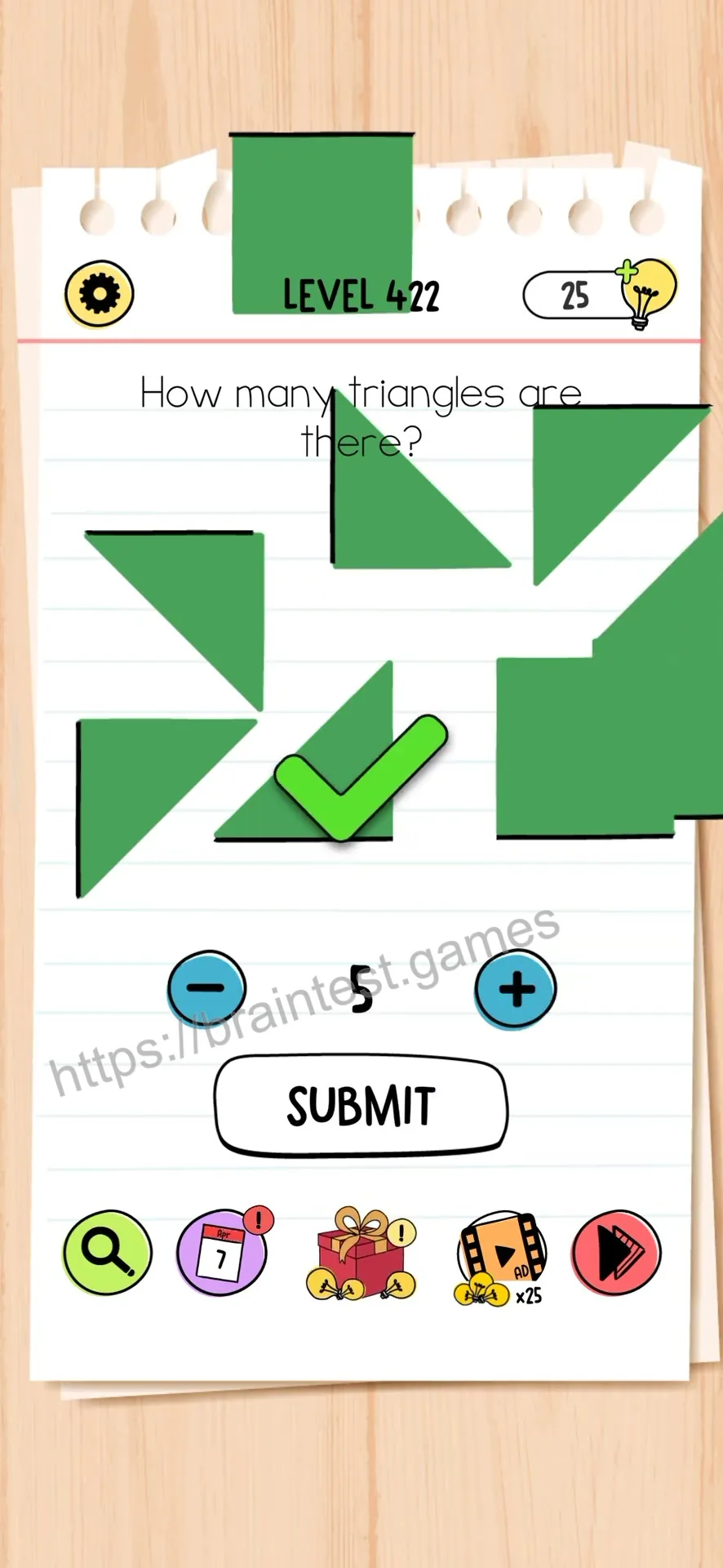 Brain Test Level 422 - Step 2