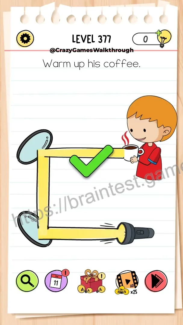 Brain Test Level 377 - Step 2