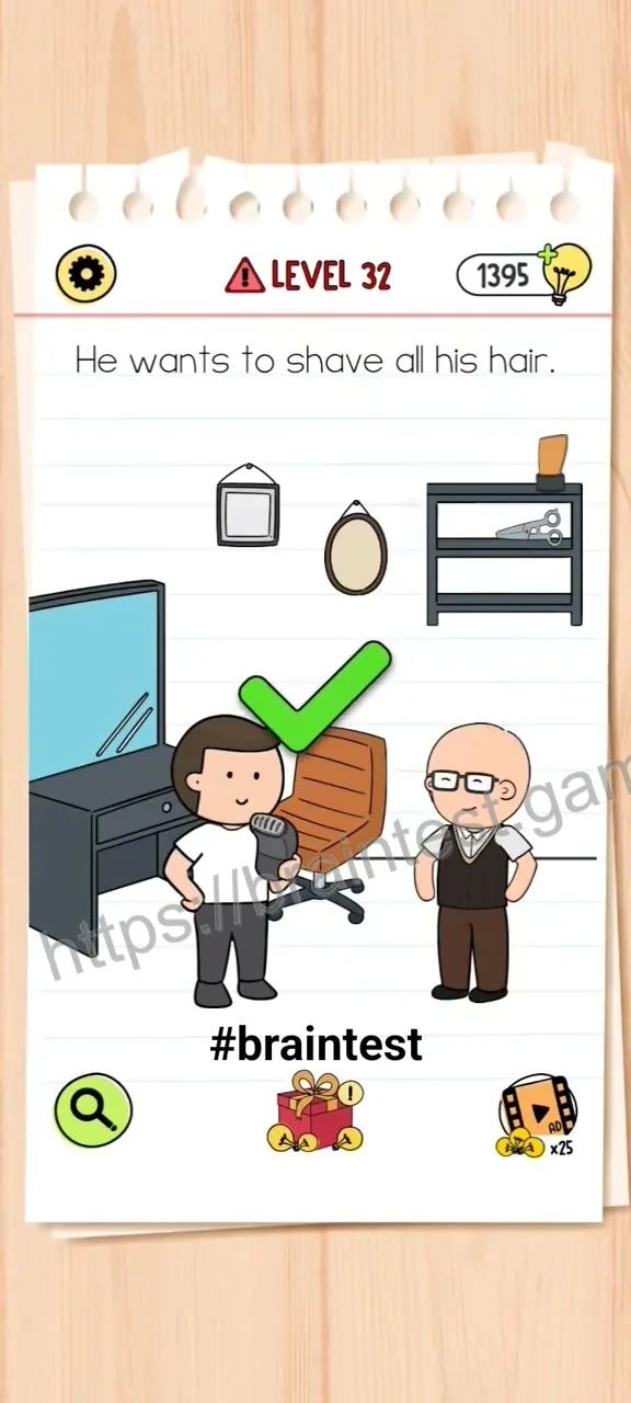 Brain Test Level 32 - Step 2