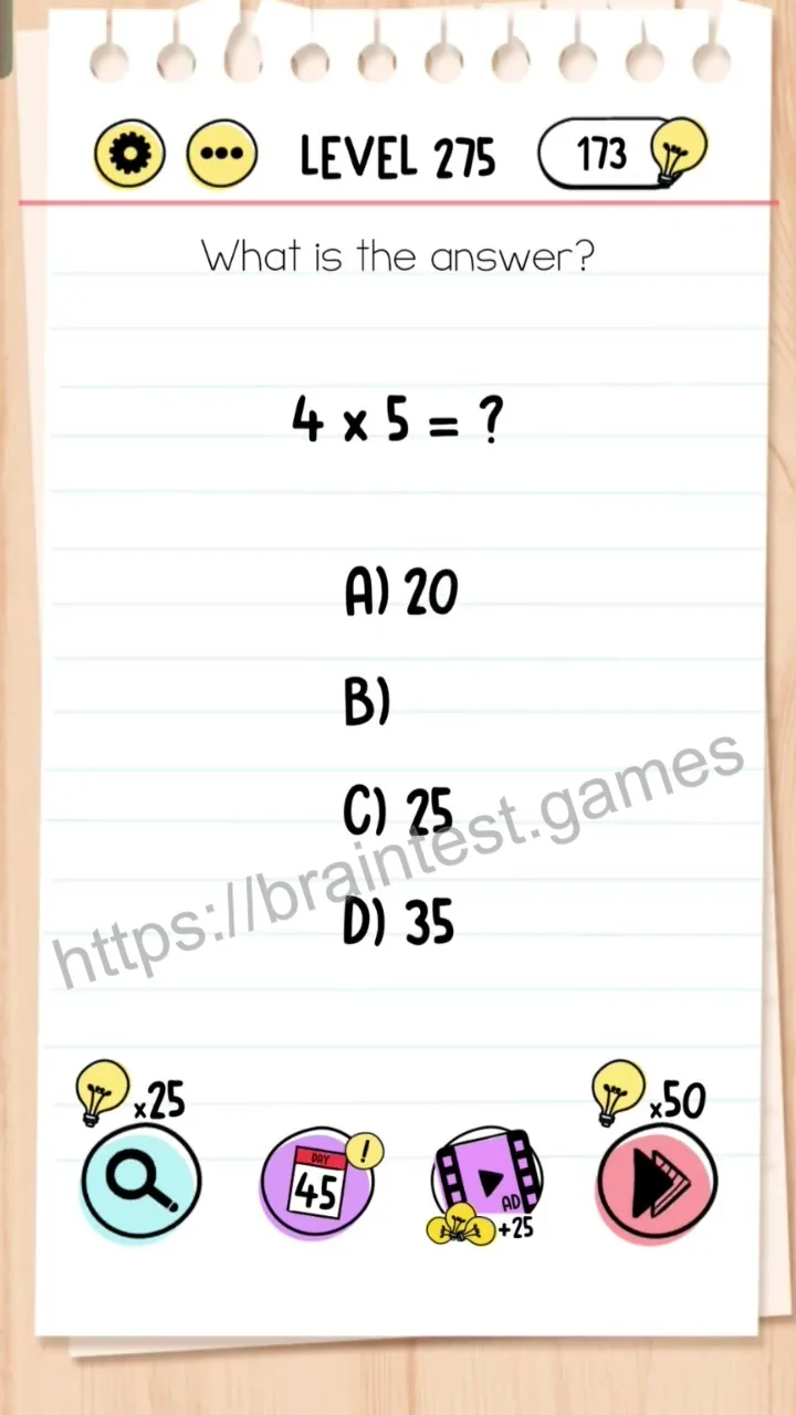 Brain Test Level 275