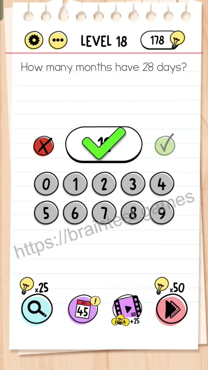 Brain Test Level 18 - Step 1