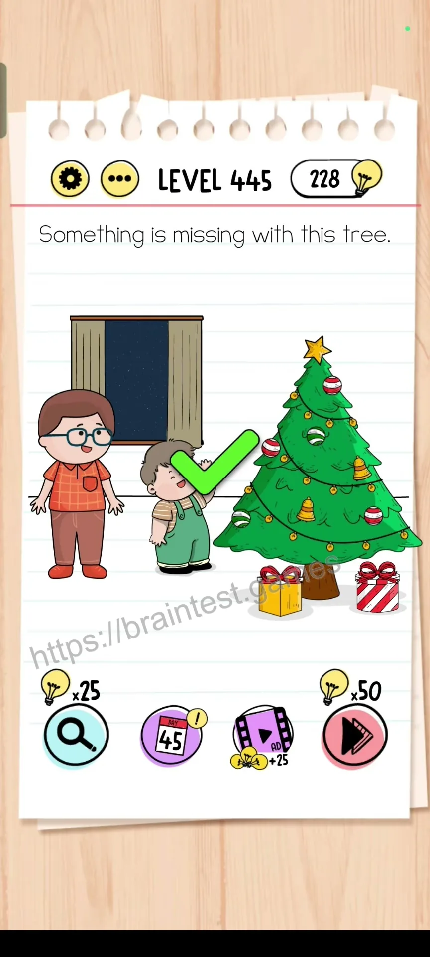 Brain Test Level 445 - Step 2