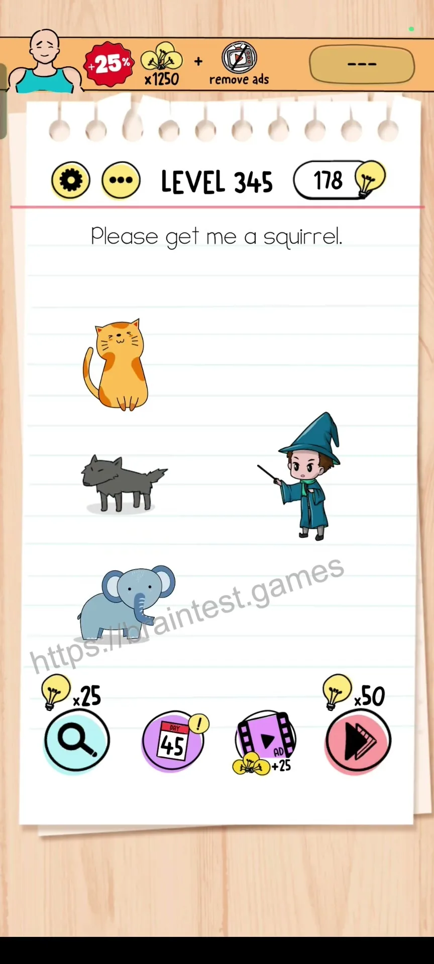 Brain Test Level 345