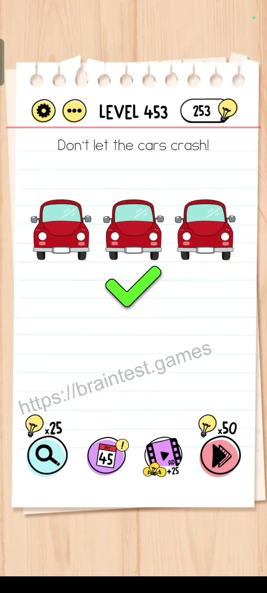 Brain Test Level 453 - Step 2