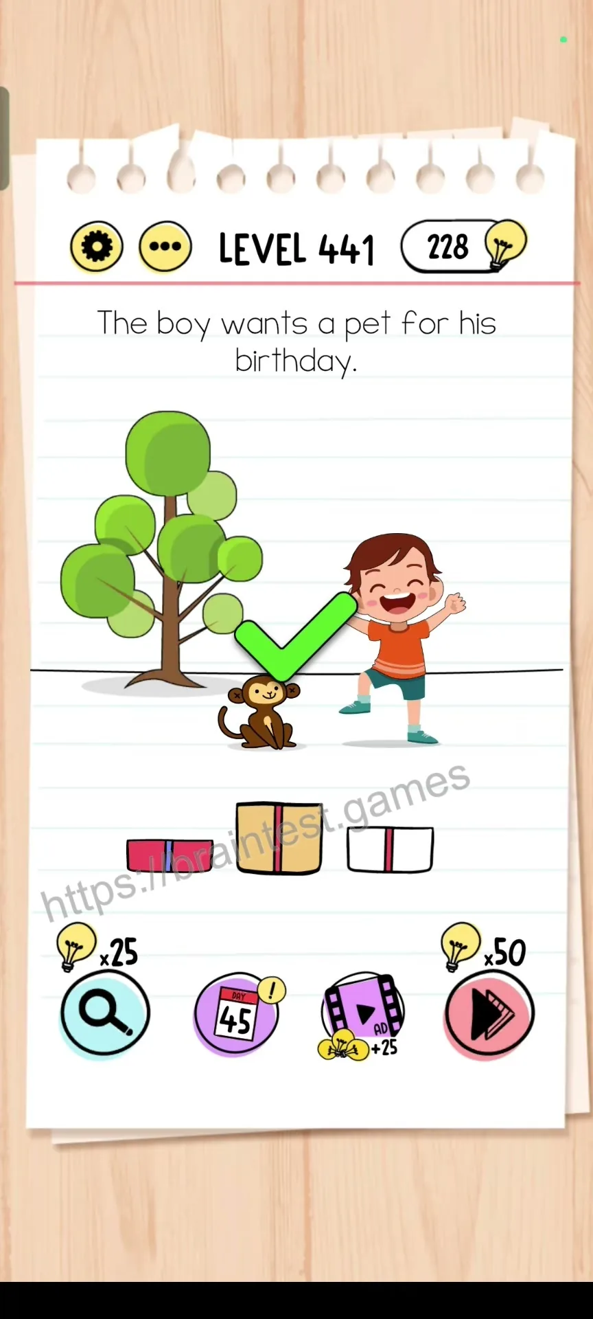 Brain Test Level 441 - Step 2