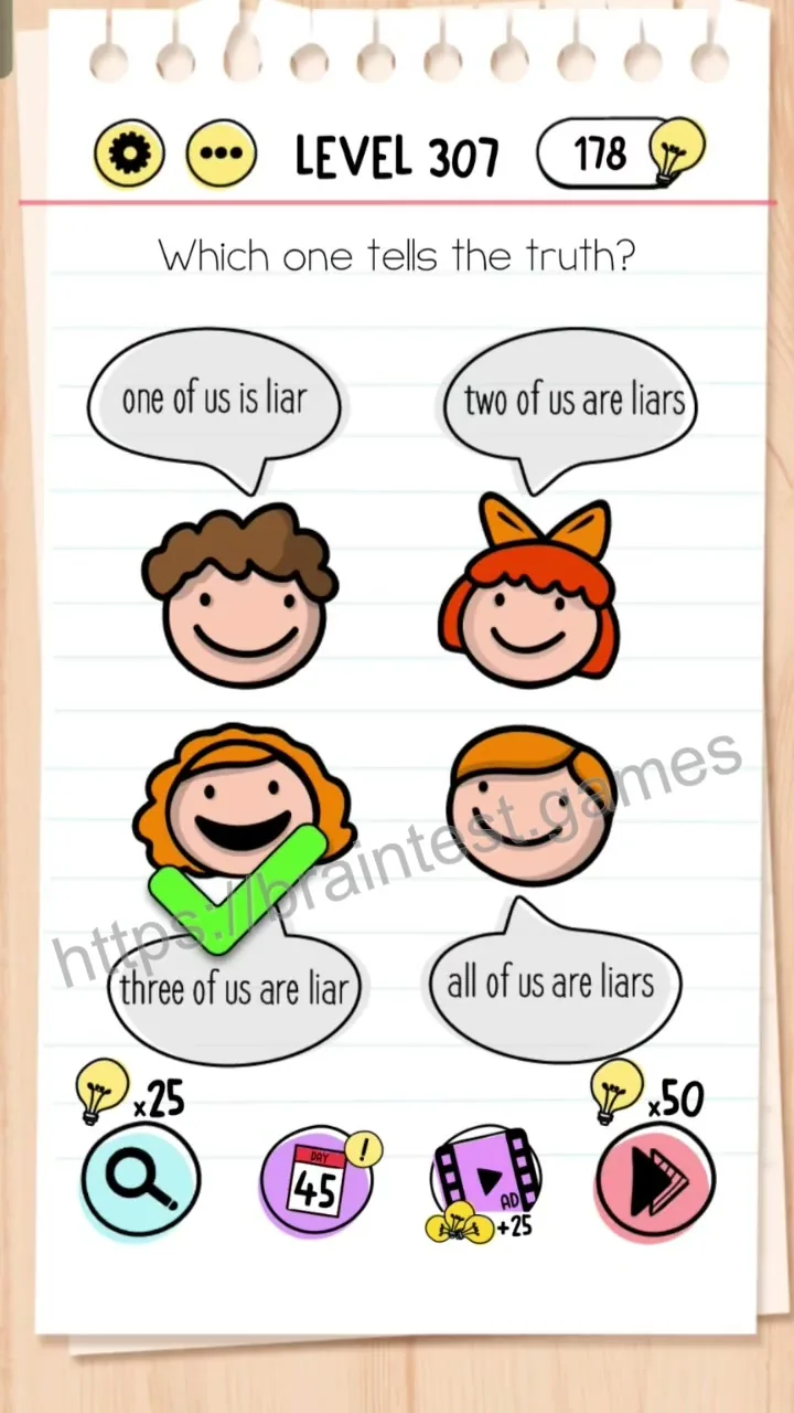 Brain Test Level 307