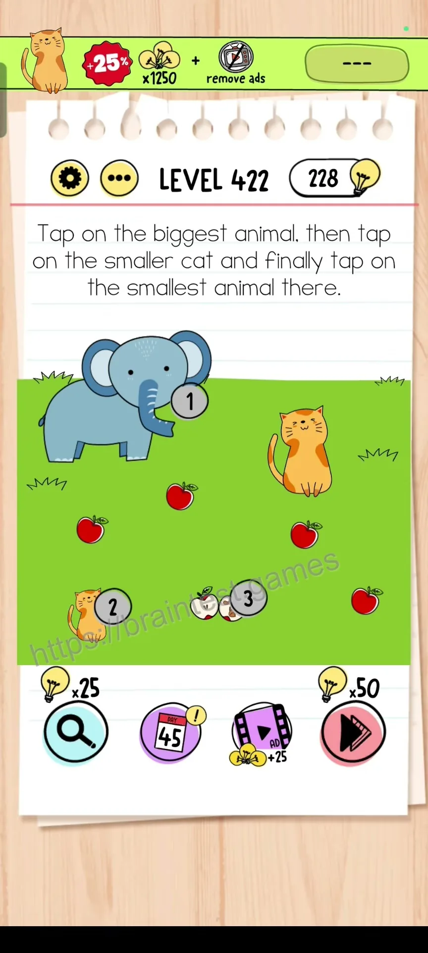 Brain Test Level 422