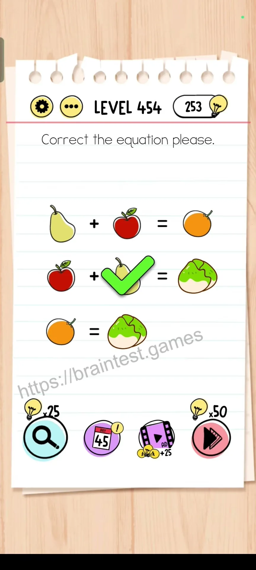Brain Test Level 454 - Step 2