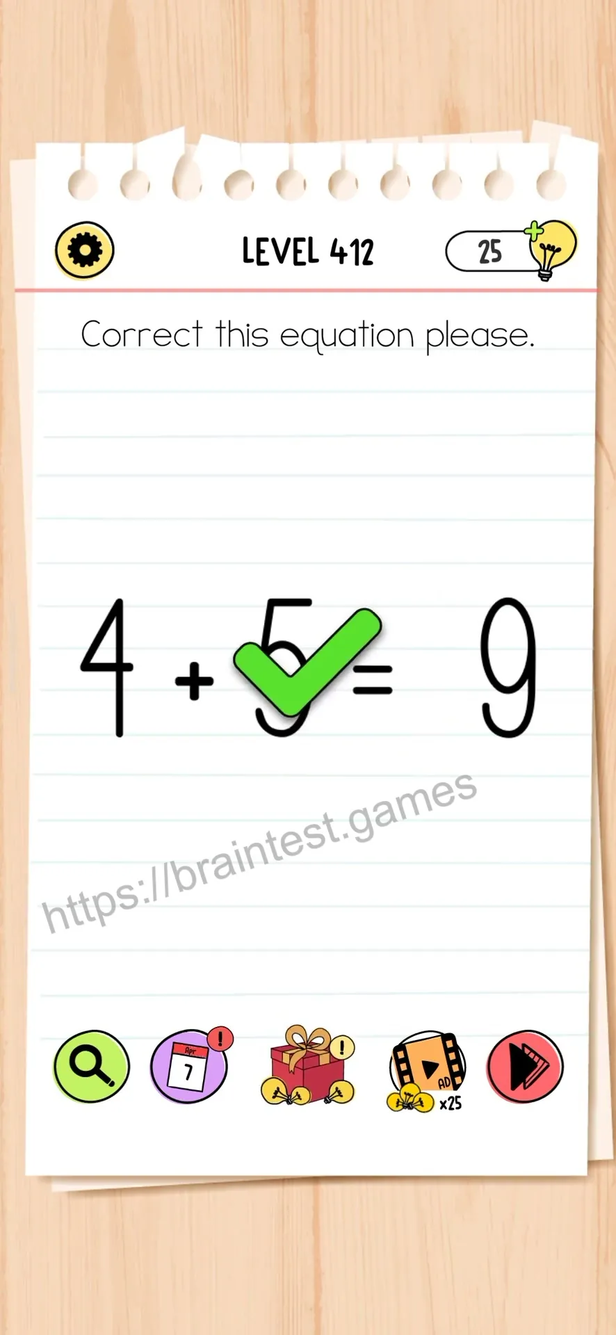 Brain Test Level 412 - Step 2