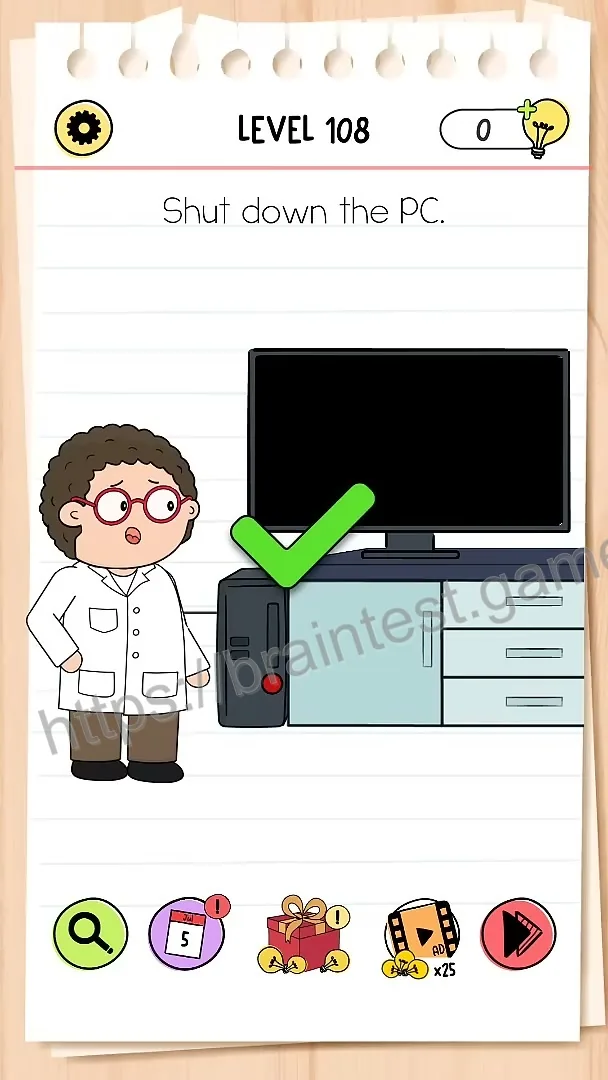 Brain Test Level 108 - Step 2