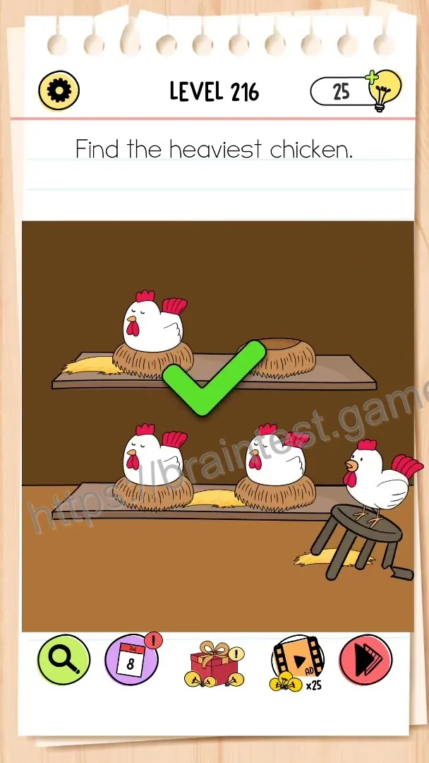 Brain Test Level 216 - Step 2