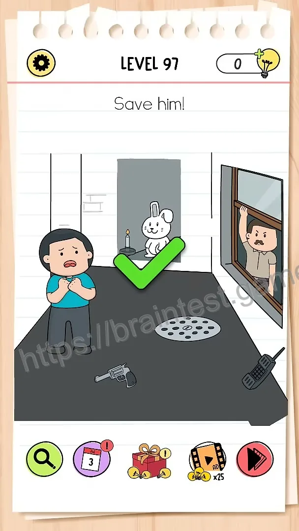 Brain Test Level 97 - Step 2