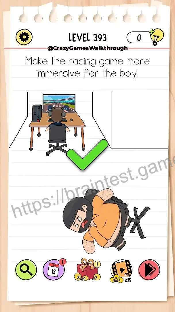 Brain Test Level 393 - Step 2
