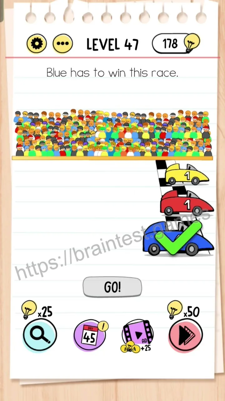 Brain Test Level 47 - Step 2