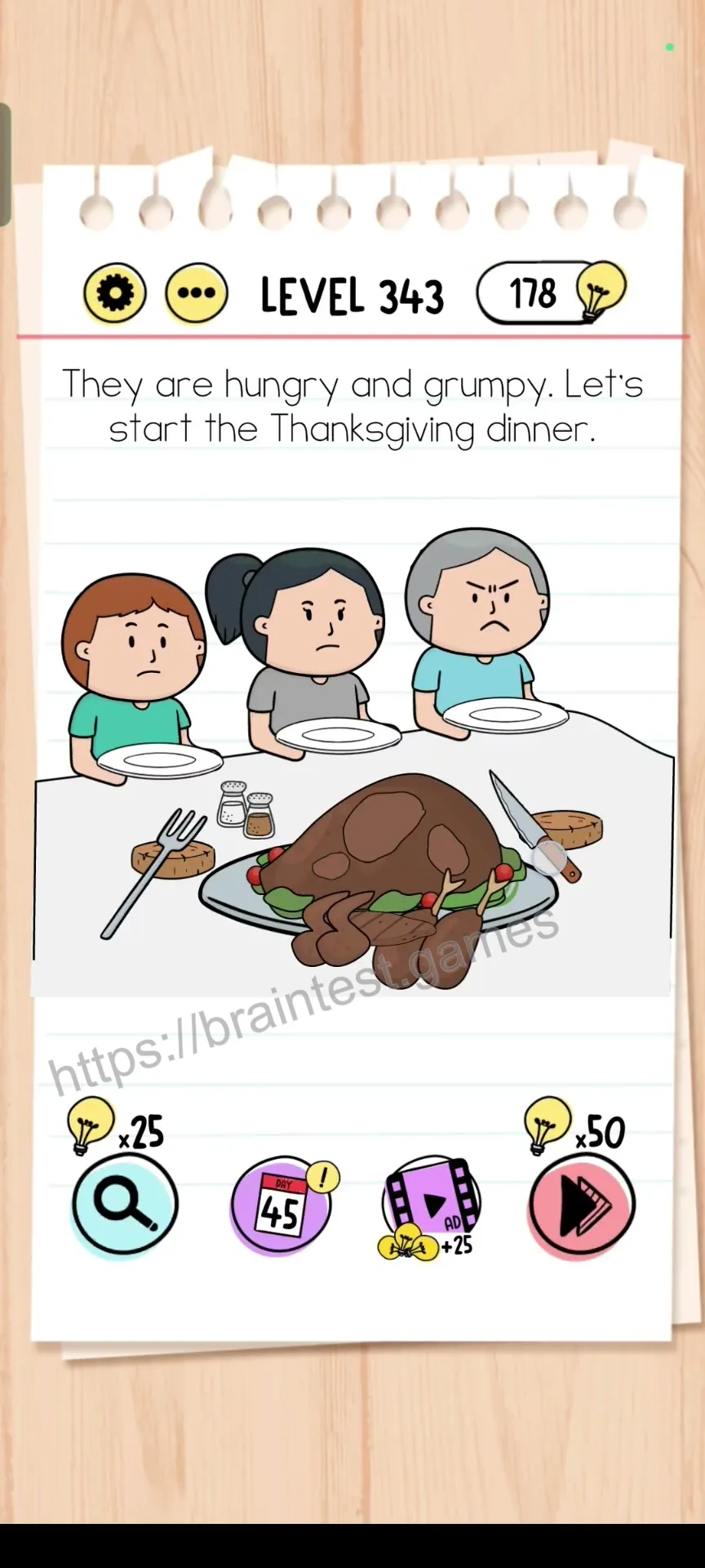 Brain Test Level 343 - Step 1