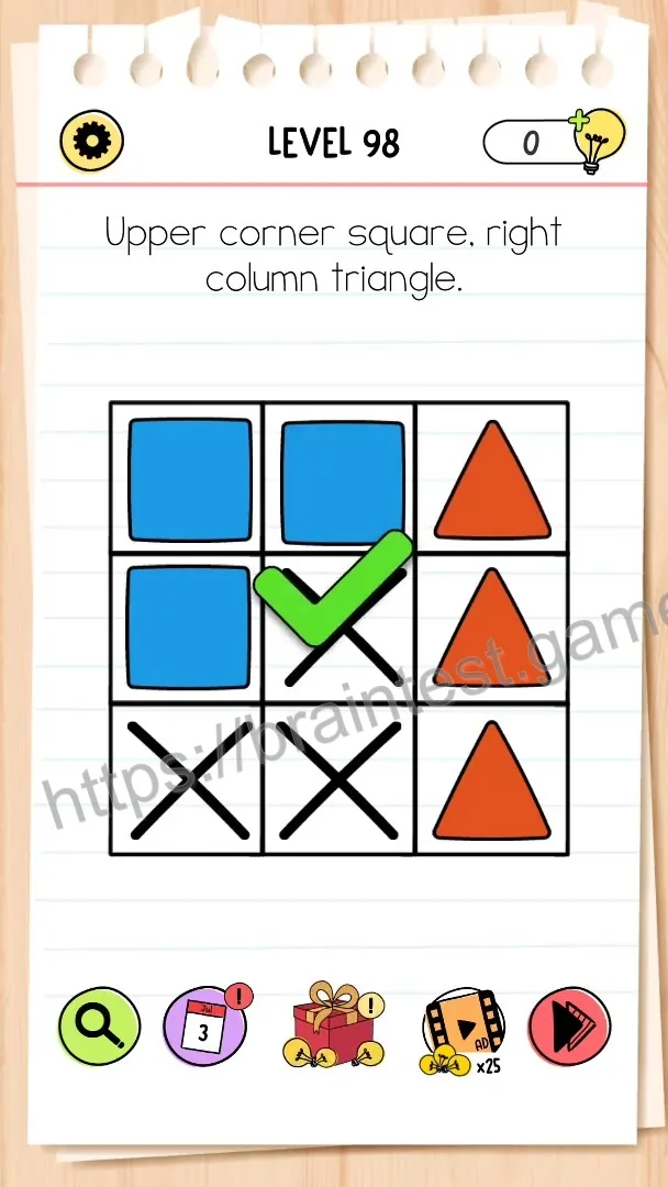 Brain Test Level 98 - Step 2