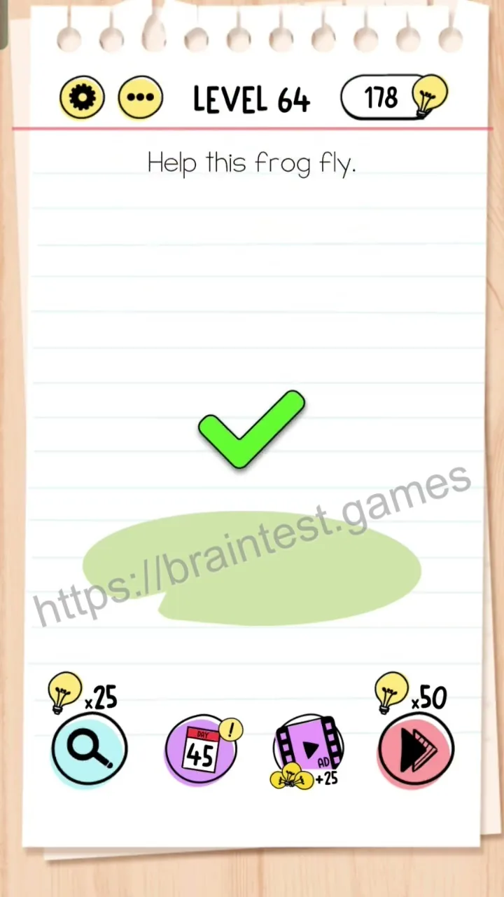 Brain Test Level 64 - Step 2