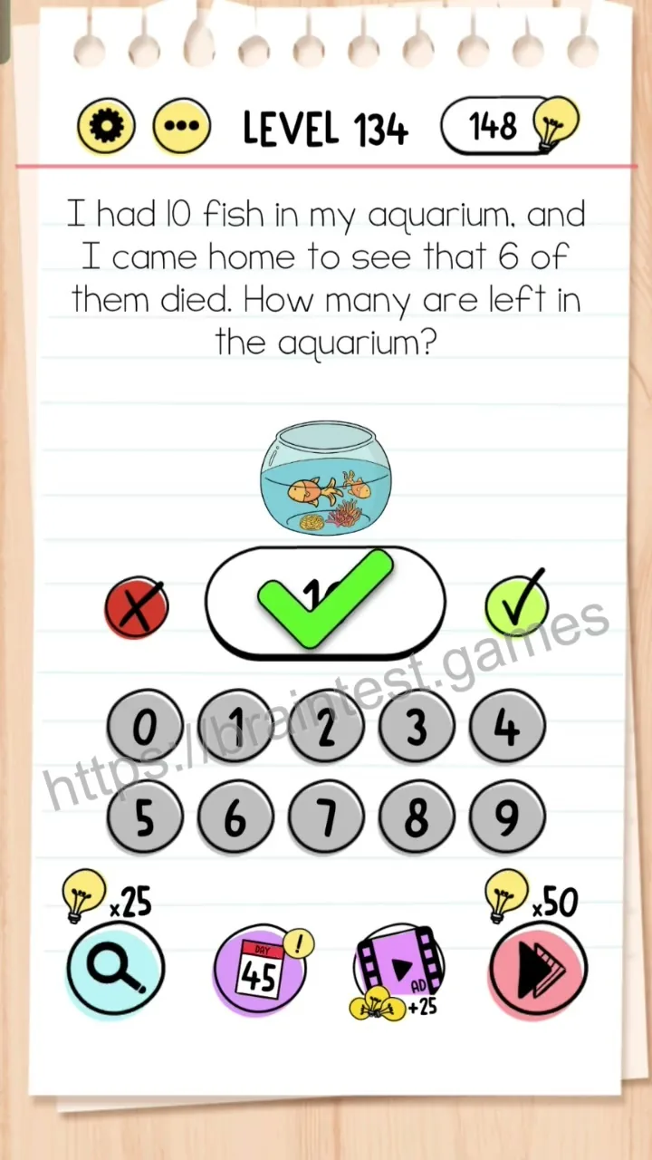 Brain Test Level 134 - Step 2
