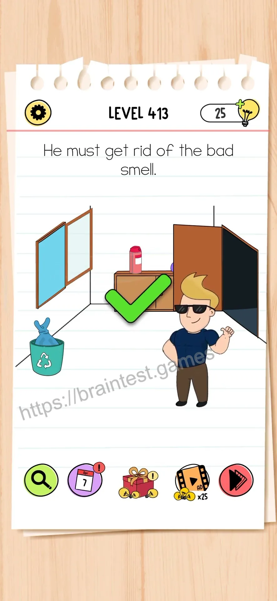 Brain Test Level 413 - Step 2