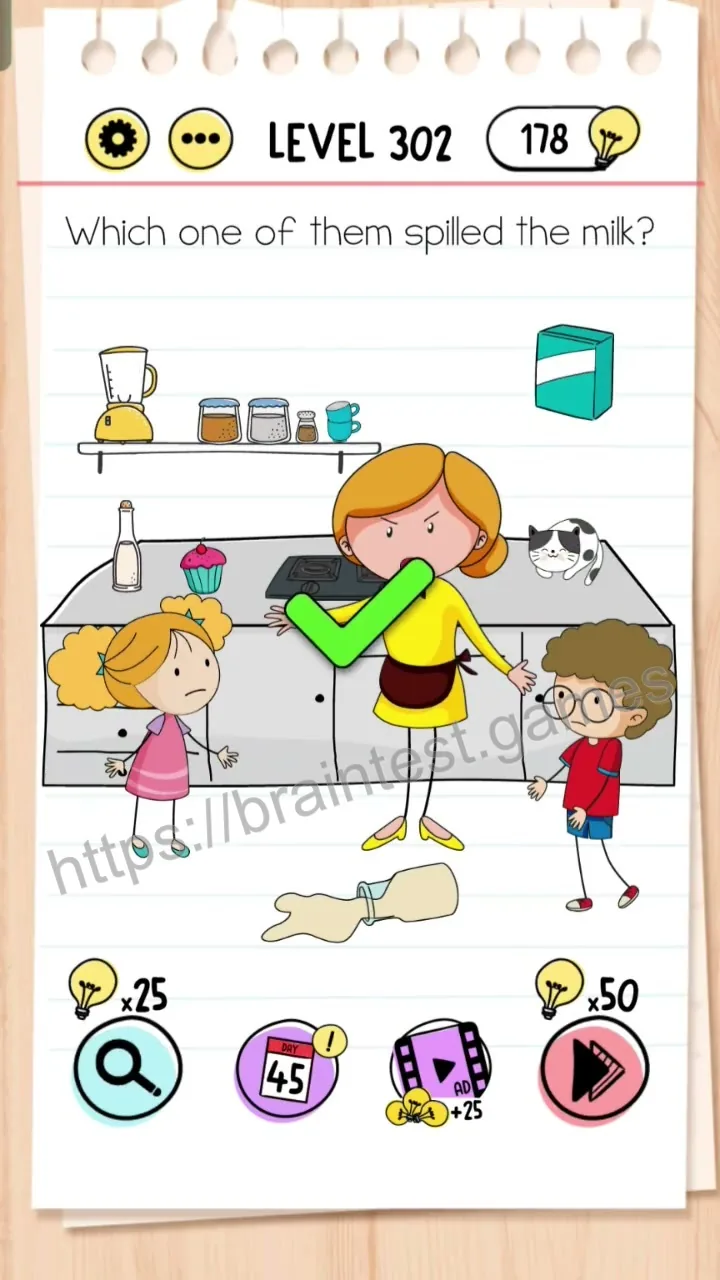 Brain Test Level 302 - Step 2