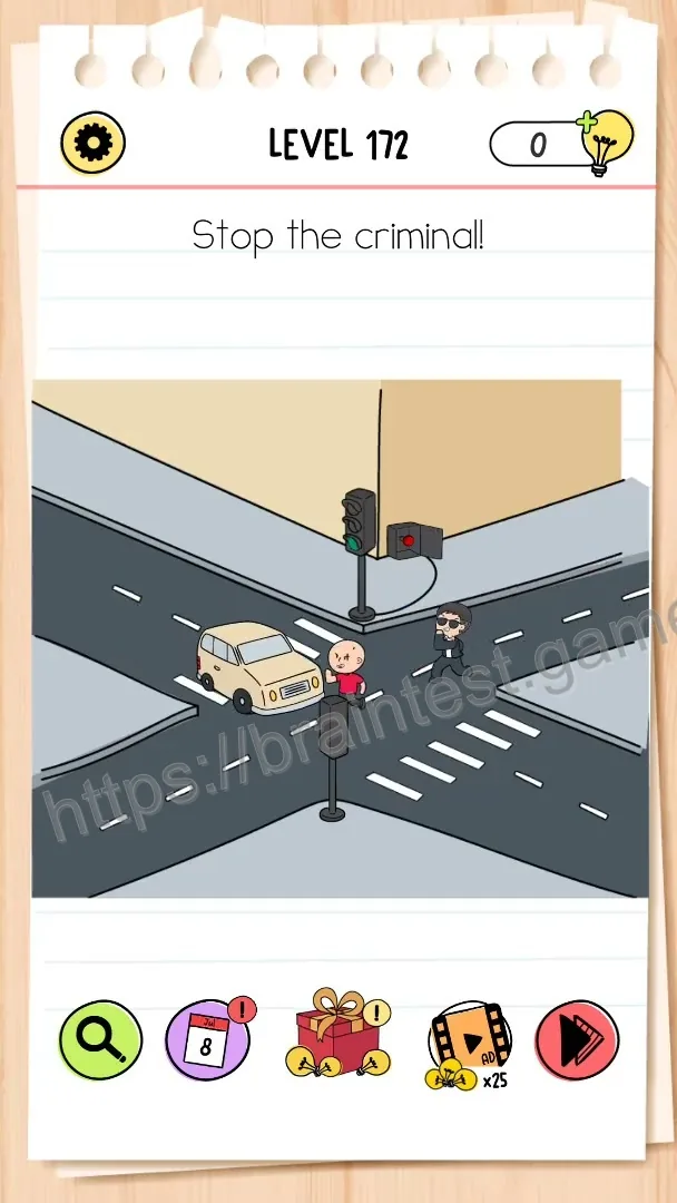 Brain Test Level 172 - Step 1